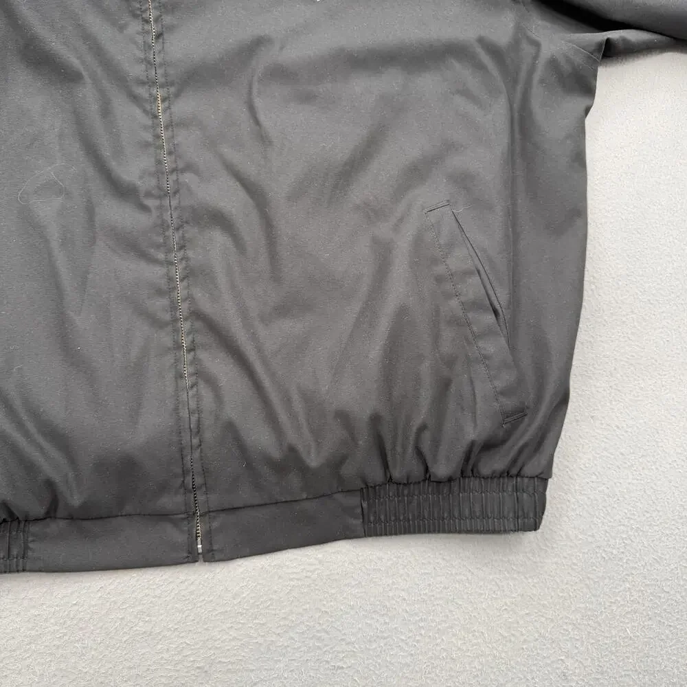 Polo Ralph Lauren Jacket Mens 2XL XXL Black Harrington Windbreaker Pony Logo‎